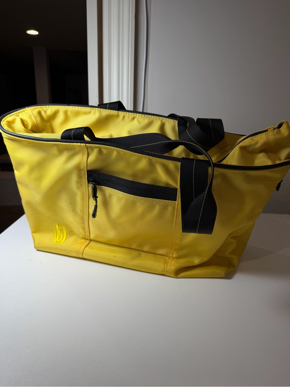 Timbuk2 Yellow Canvas Cargo Tote M with Black Straps